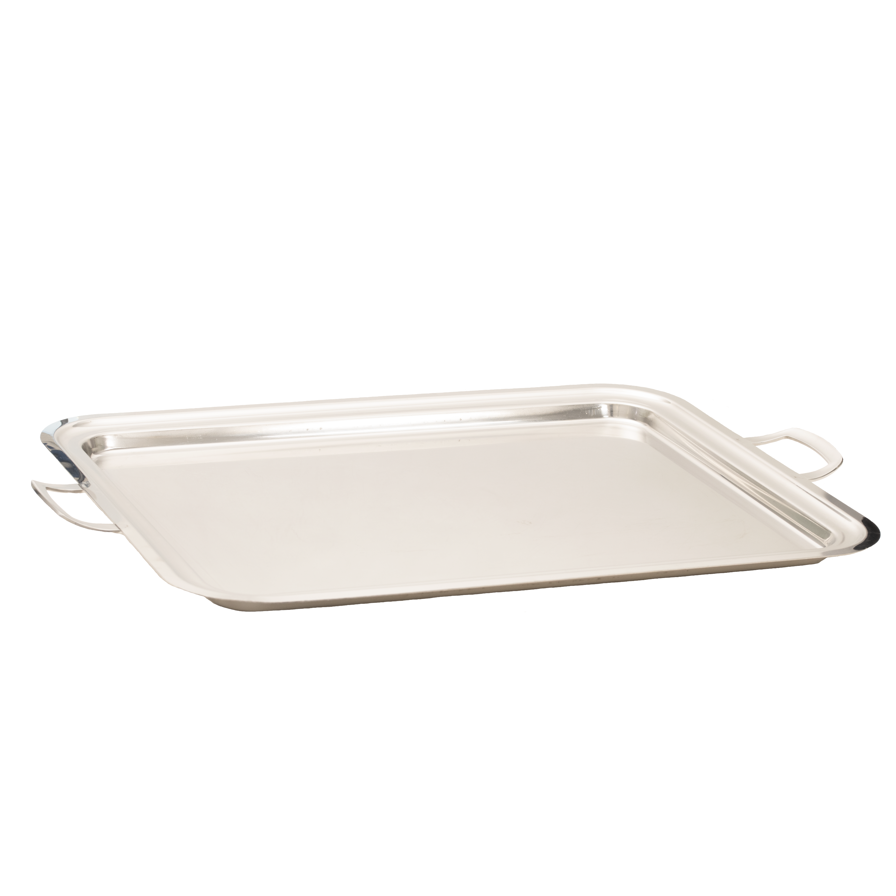 RECTANGULAR TRAY Stainless steel with handles cm 65x50