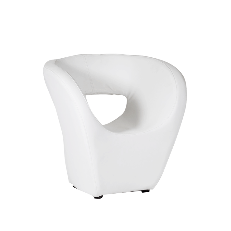 ARMCHAIR Design White Ecoleather