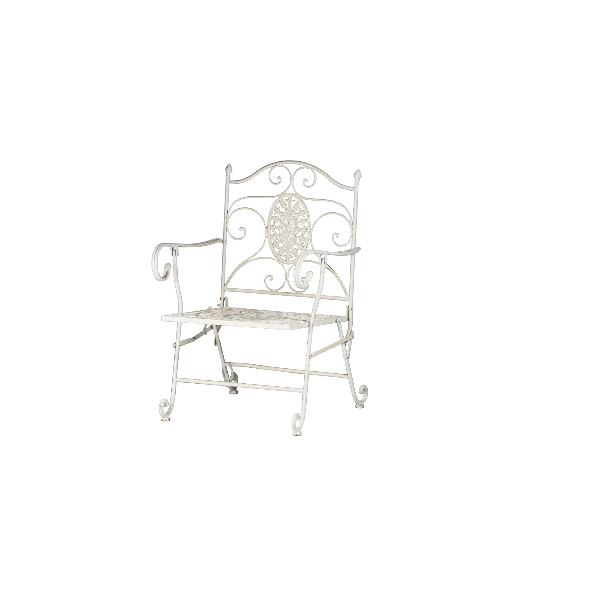 ARMCHAIR White Iron Bellevue (On-site assembly)