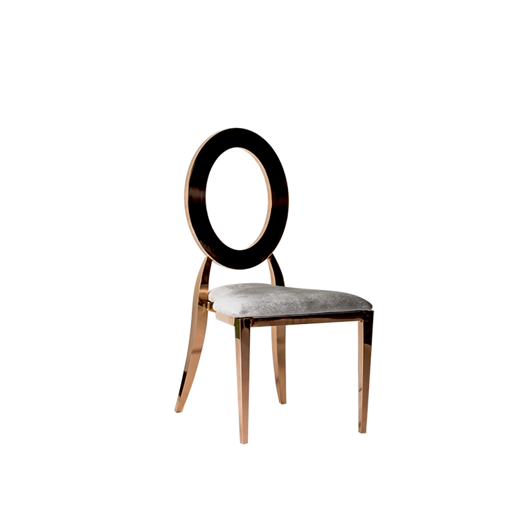 CHAIR Ville rose gold with cushion
