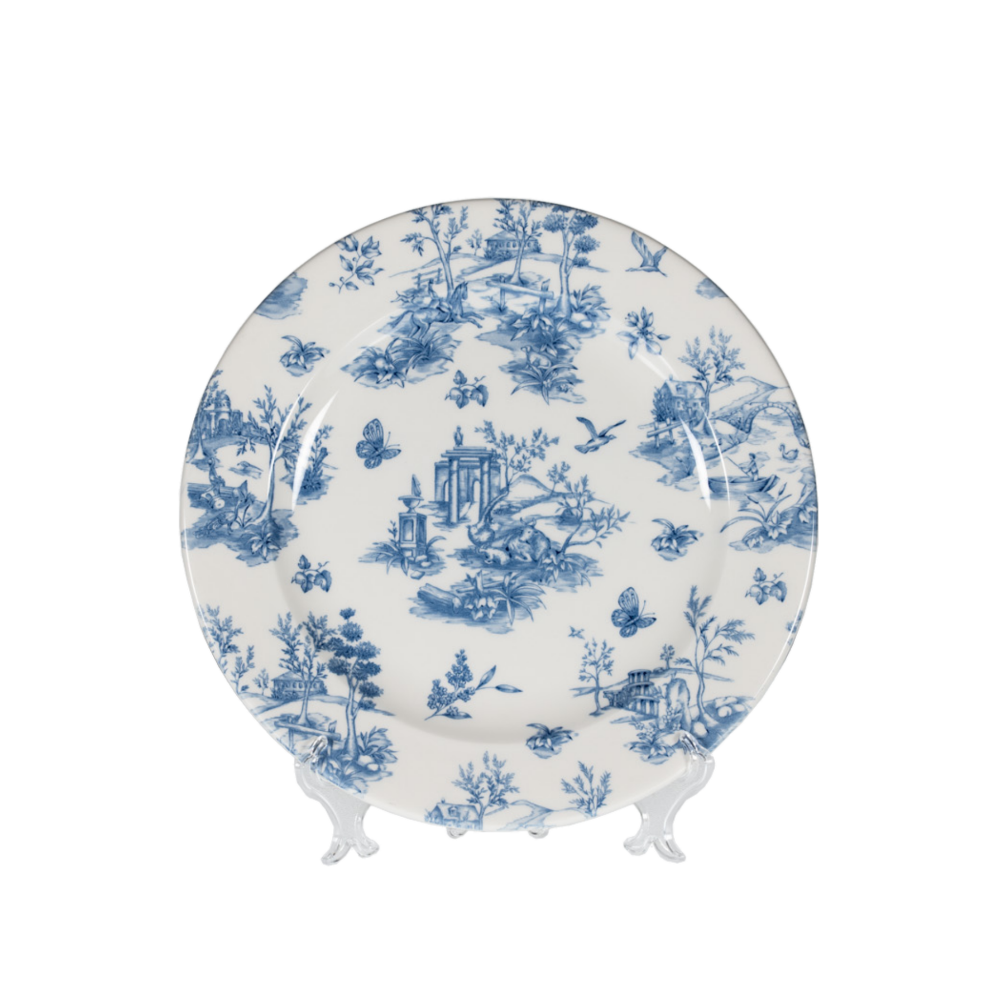 CHARGER Plate Toile Blue Deco 30 cm (15 each container)