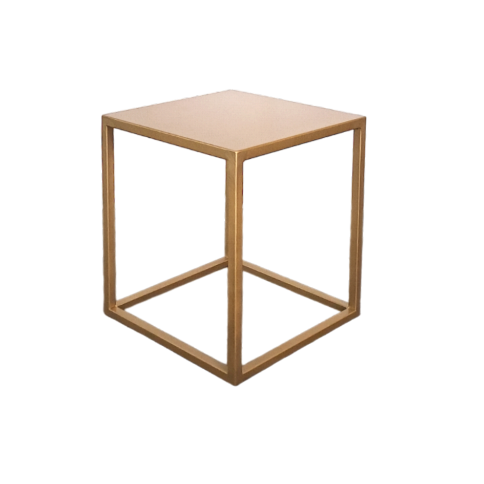 COFFEE TABLE gold 40x40x50h