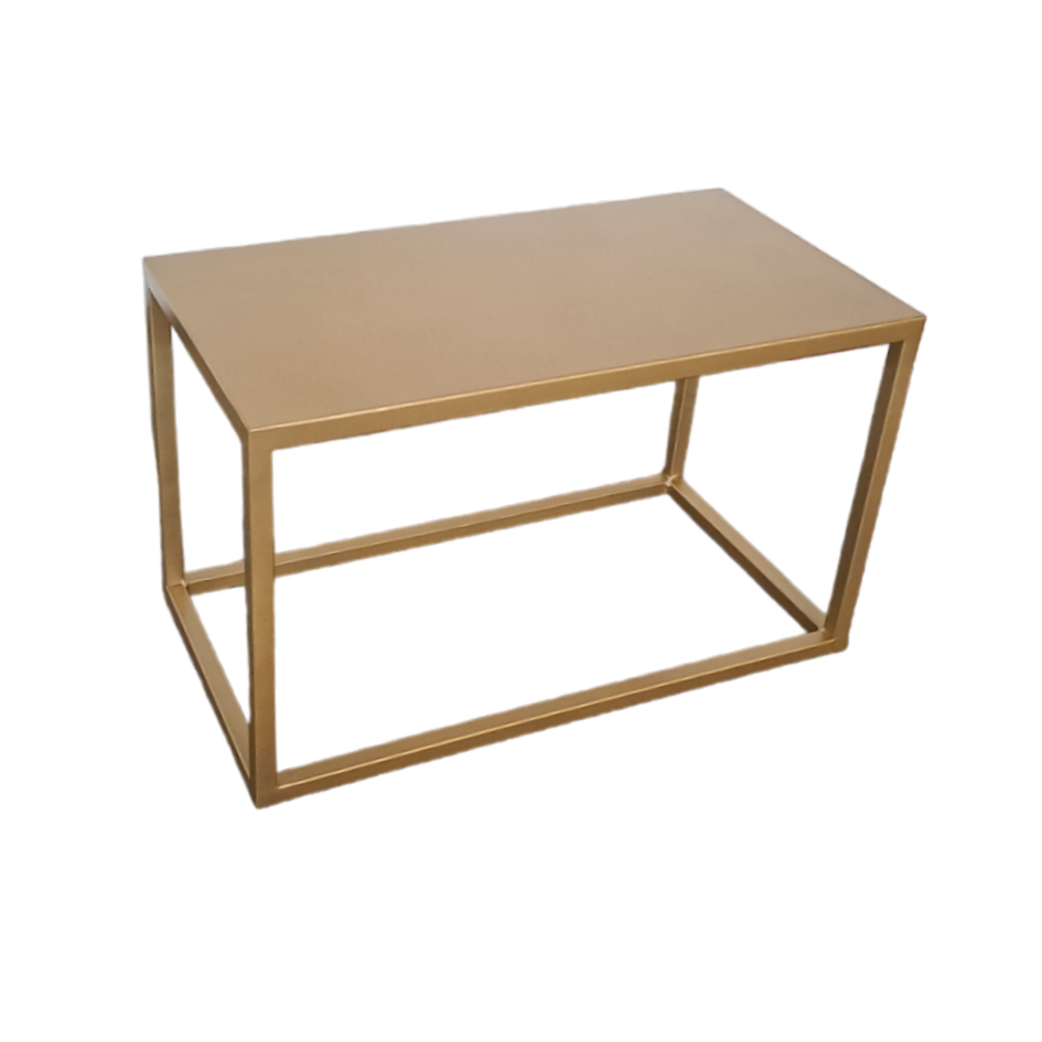 COFFEE TABLE Gold 66x35x40h