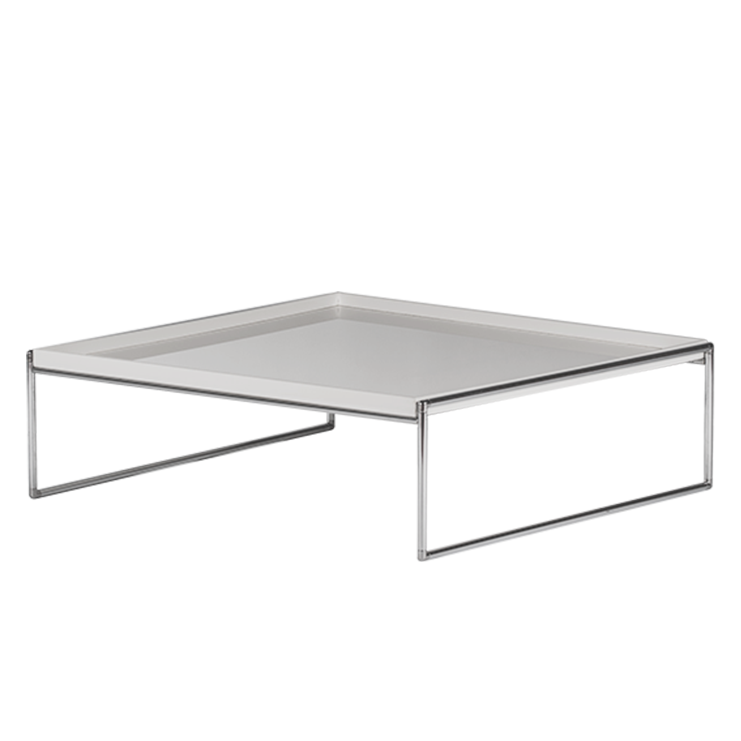 CAFFE TABLE White Trays by Kartell cm 80x80