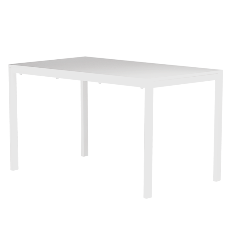 TABLE Lisbona white 125x75 rectangular ( no waterproof )