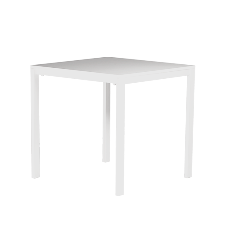 TABLE mod. Lisbona white 75x75 cm ( no waterproof )