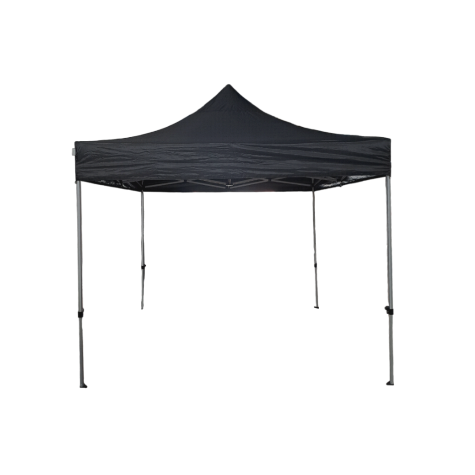 Black BELLOWS TENT m 3x3 Class 1 Certification (sides not included)