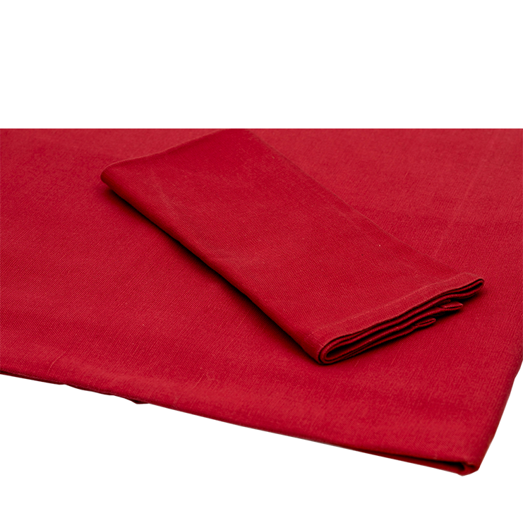 TABLECLOTH Red Linen Effect cm 210 x 210 