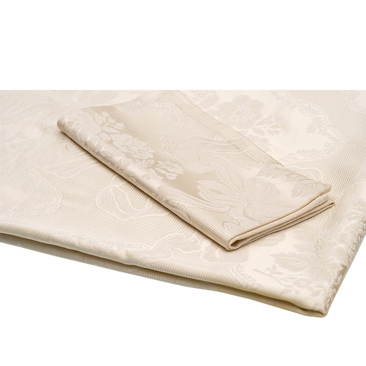 NAPKIN Ivory Damask Satin (packs of 10)