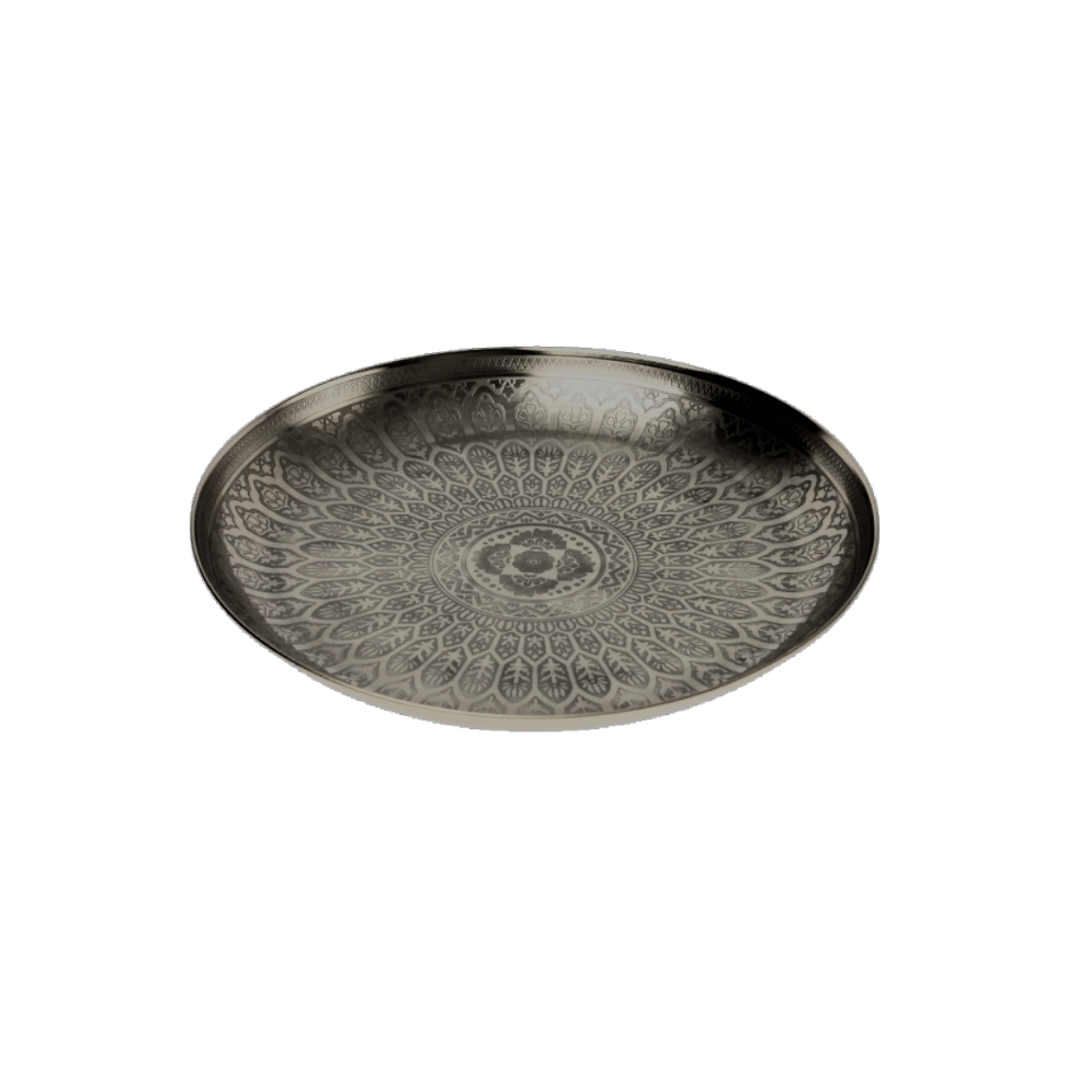 ROUND TRAY Sahara Anthracite Aluminium 42 cm