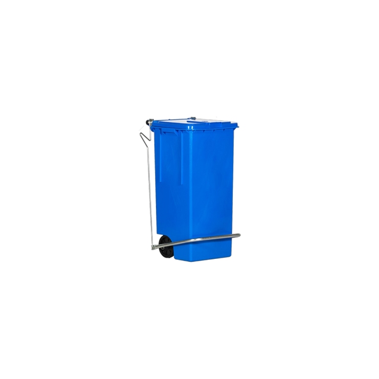 Blue bin with pedal