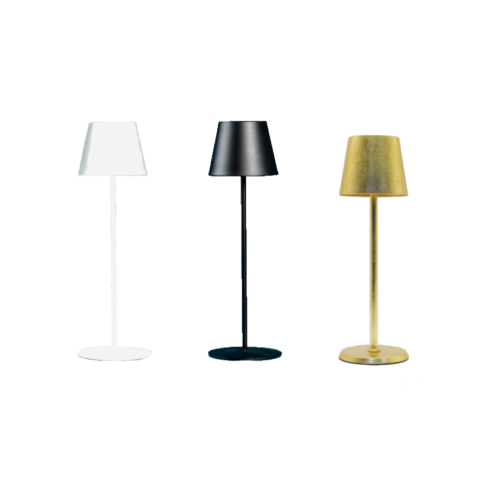 LAMPADA da Tavolo Bea Bianca RGB h 38 cm (escluso caricabatteria)