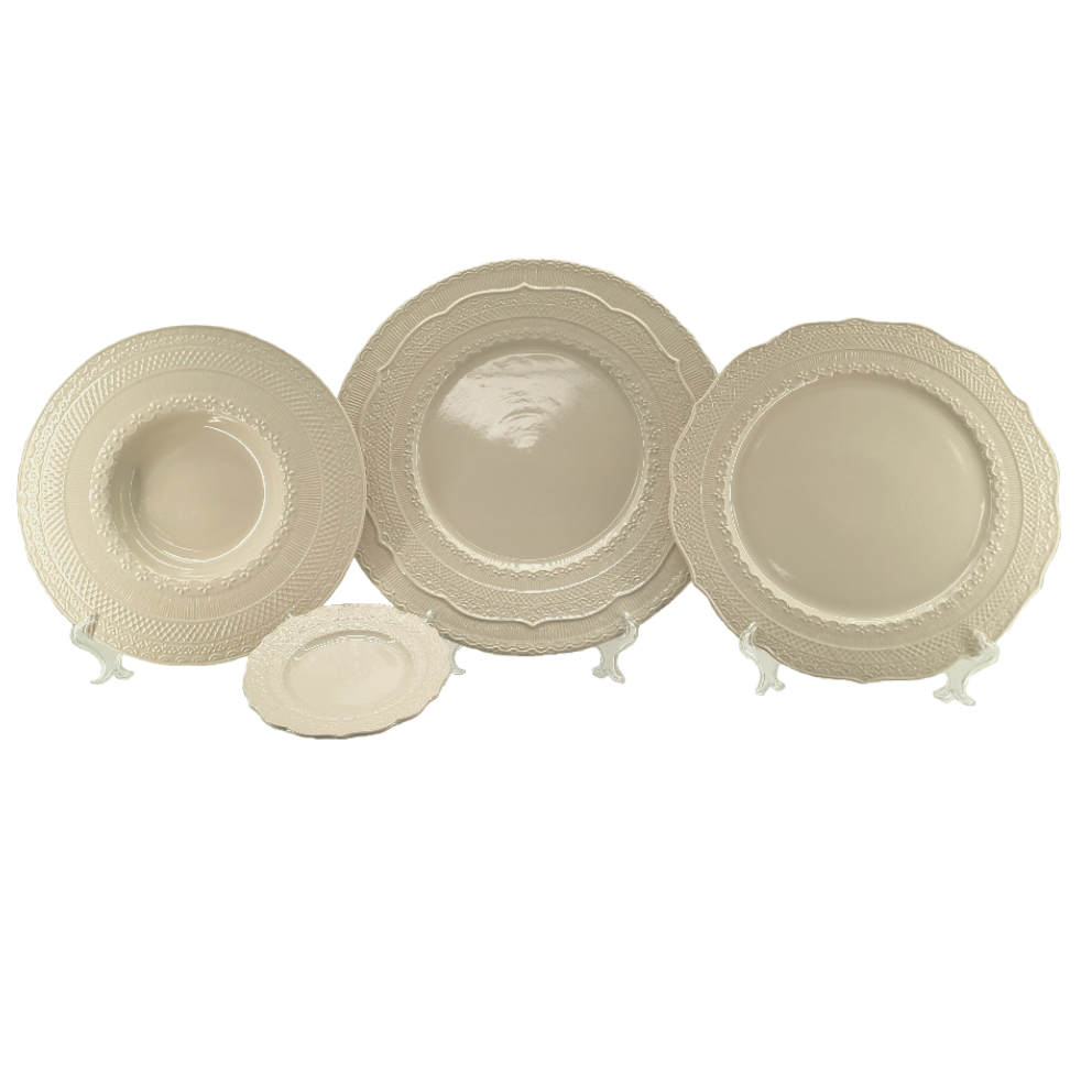 SOUP Plate Skalistos Beige cm 27 (13 each container)