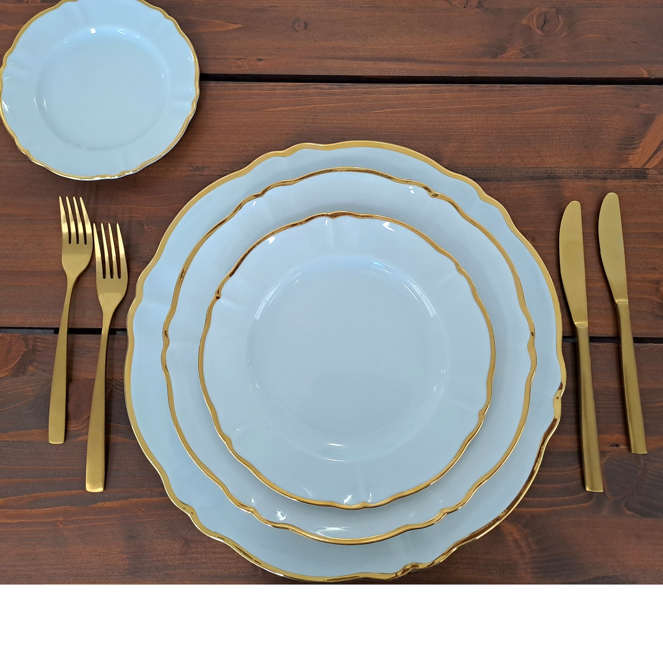 DINNER Plate Gold Sun cm 26,5 (34 each container)