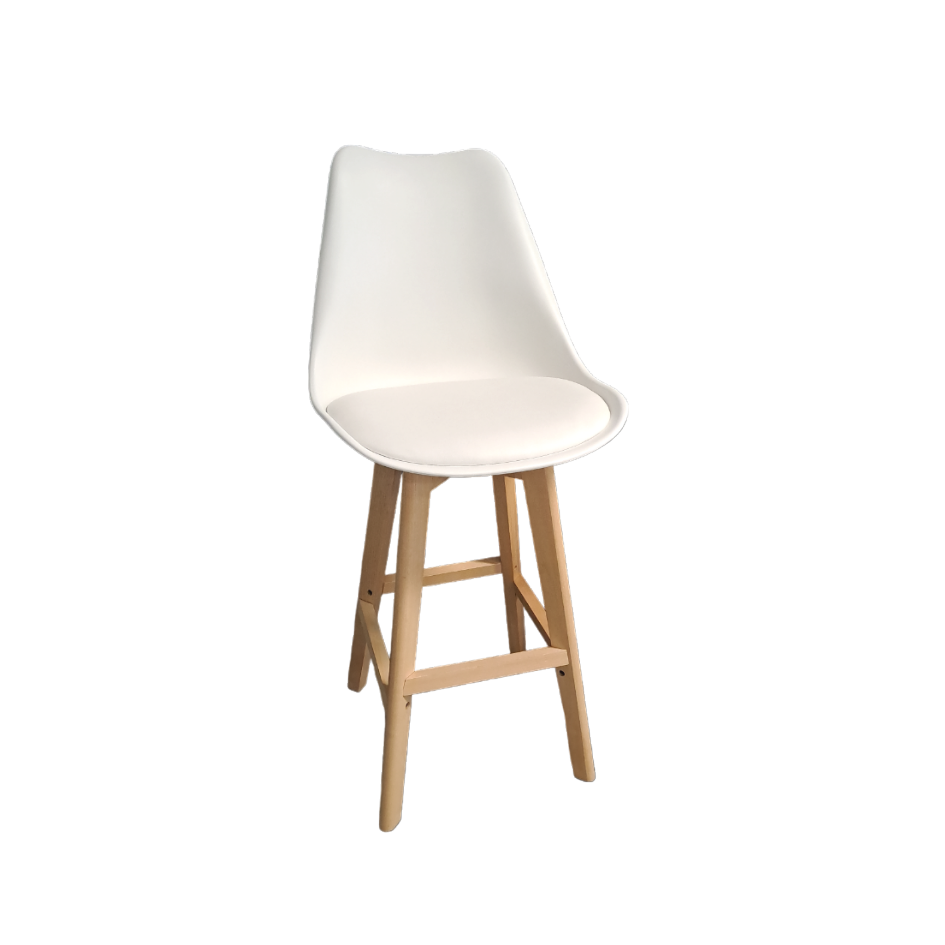 STOOL Wood and White