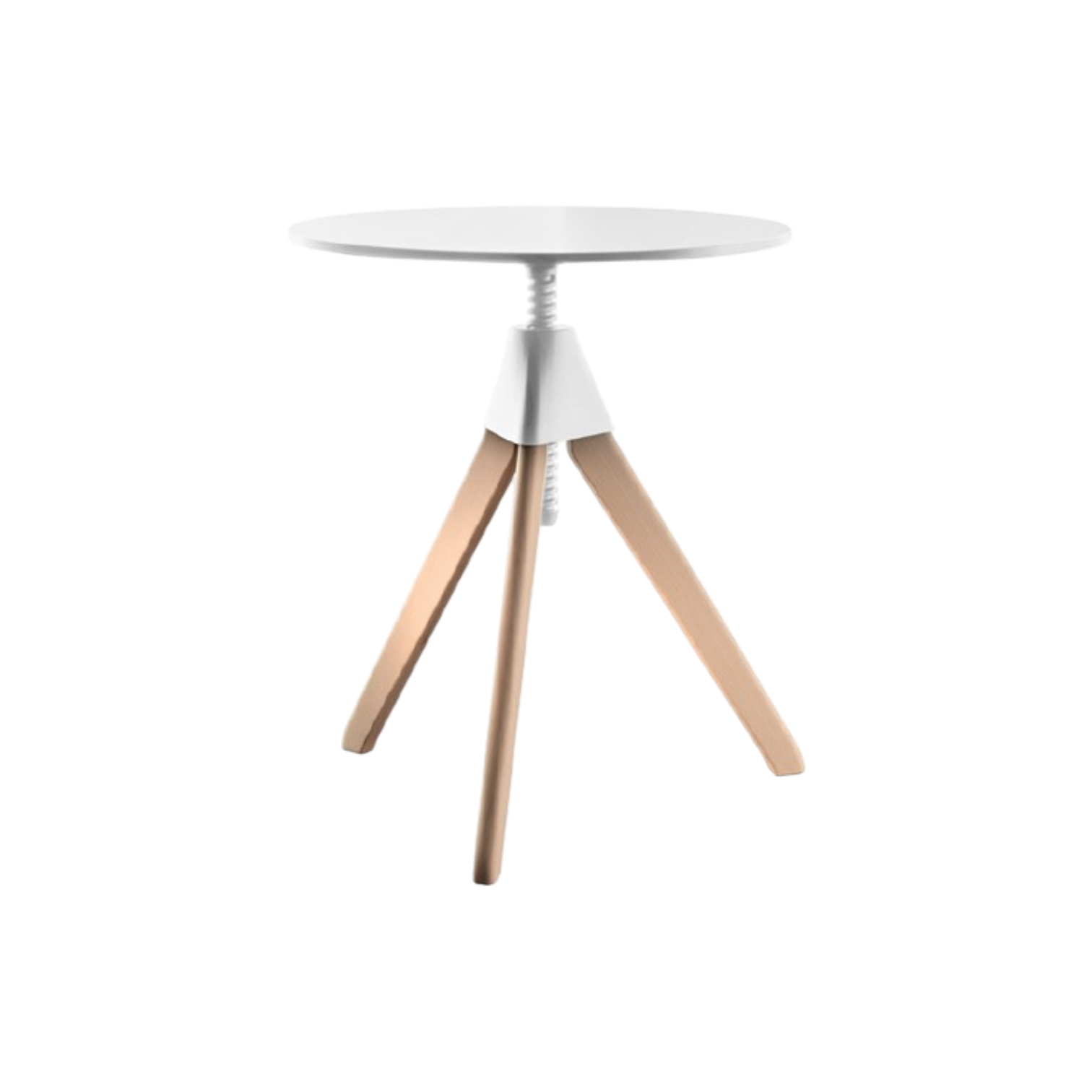 TAVOLO Topsy Bianco/Legno Naturale by Magis diam. cm 60