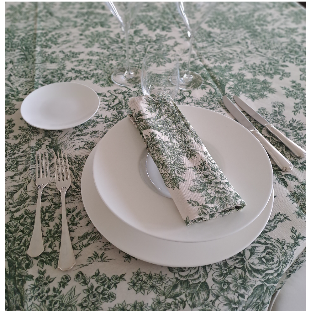 TABLECLOTH Florence Classic Green cm 550x270 